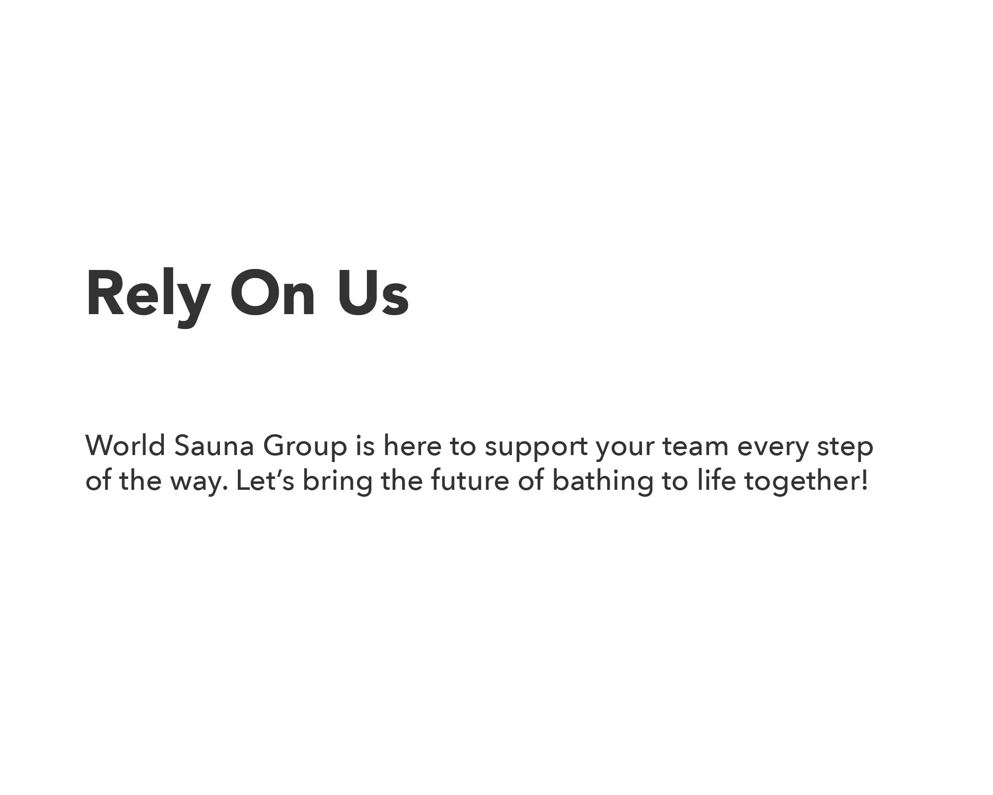 Rely on Us